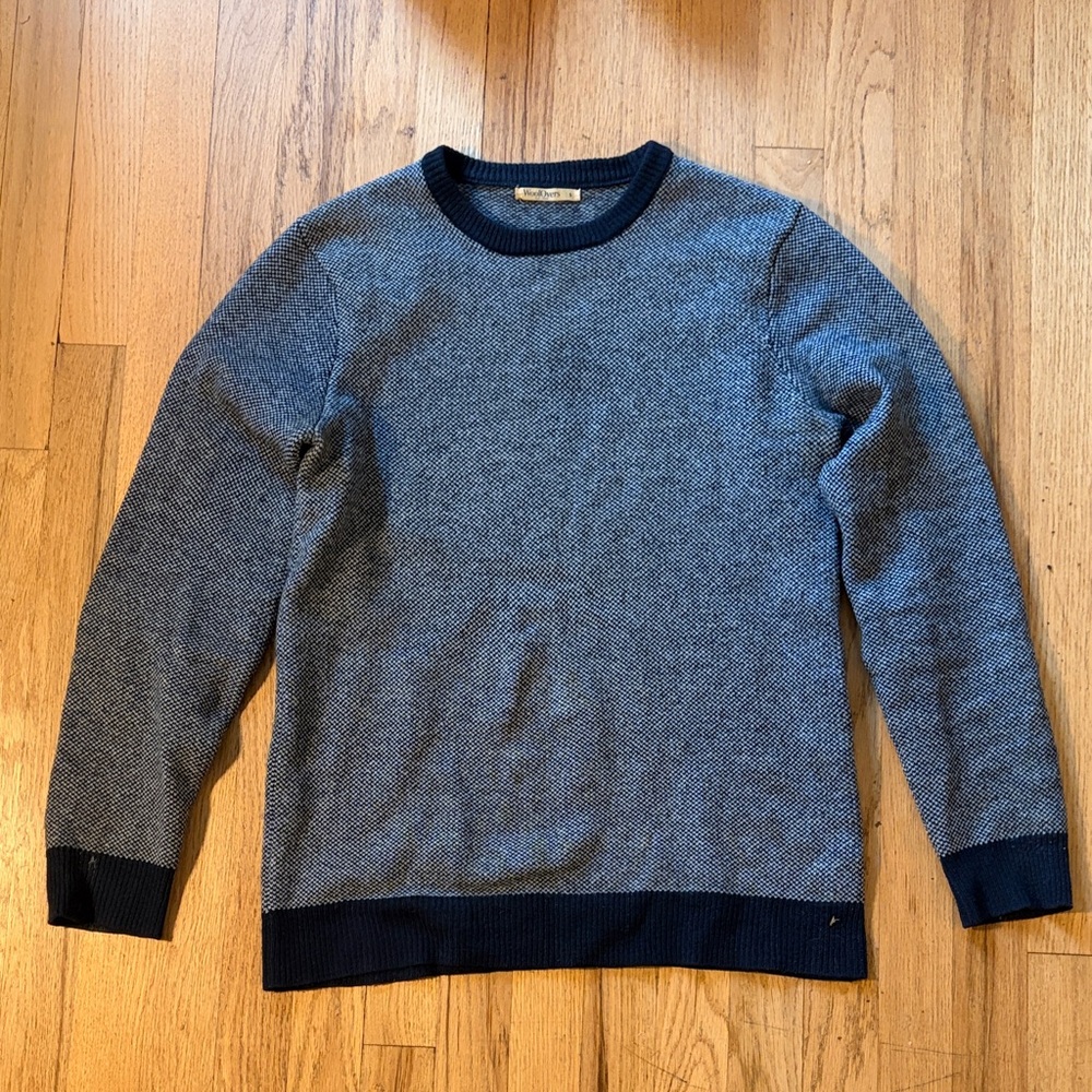 Woolovers Men’s size Small Wool sweater 100% lambs wool